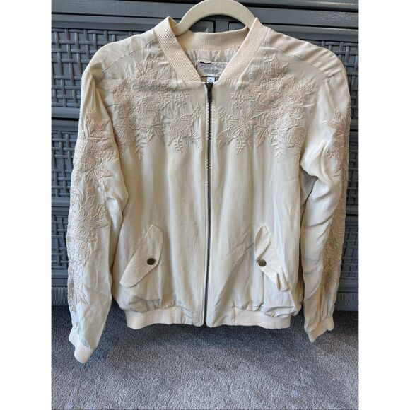 NWOT JOHNNY WAS Tyrell Silk Bomber Jacket, XS $368 A52 - Picture 3 of 9